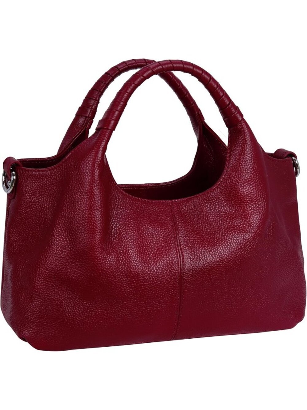 Women's Wine Genuine Leather Shoulder Satchel Designer Crossbody Hobo Bags